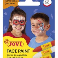 Kredki do malowania twarzy JOVI Adventure, 3x5,6g, 3 szt., mix kolorów