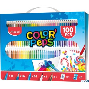 Zestaw artystyczny do malowania COLORPEPS 100 elementów 907003