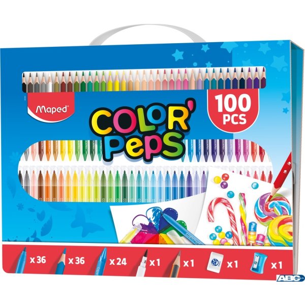 Zestaw artystyczny do malowania COLORPEPS 100 elementów 907003