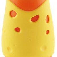 Temperówka KEYROAD Cheese, plastikowa, podwójna, z pojemnikiem, pakowane na displayu, mix kolorów