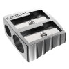 Temperówka KEYROAD Metal, aluminiowa, podwójna, pakowana na displayu, srebrna
