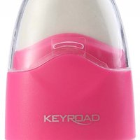 Temperówka KEYROAD Navy, plastikowa, pojedyncza, z gumką, pakowane na displayu, mix kolorów