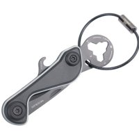 Brelok TROIKA Parcel Cut & Cart, 9 funkcji, czarno‑tytanowy