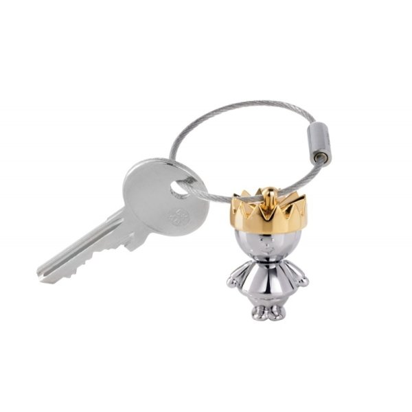 Brelok TROIKA Little King, chromowany metal