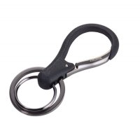 Brelok TROIKA 3xKey, 2 kółka do kluczy, karanińczyk, czarny