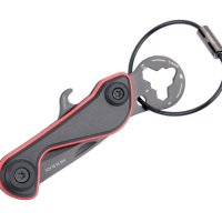 Brelok TROIKA Parcel Cut & Cart, 9 funkcji, czarno-czerwony