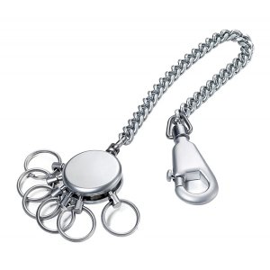 Brelok TROIKA Patent Chain, z łańcuszkiem, na 6 kluczy, matowy