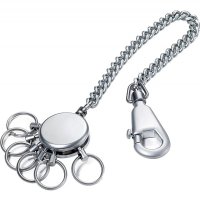 Brelok TROIKA Patent Chain, z łańcuszkiem, na 6 kluczy, matowy