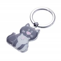 Brelok TROIKA Cat & Kitty, emaliowany metal