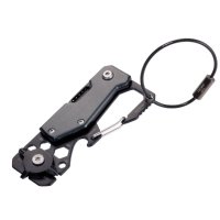 Brelok TROIKA Toolinator, 10 funkcji, stal nierdzewna, tytantowy