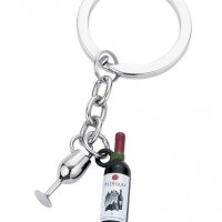 Brelok TROIKA Bordeaux, 2 charmsy, emaliowany metal