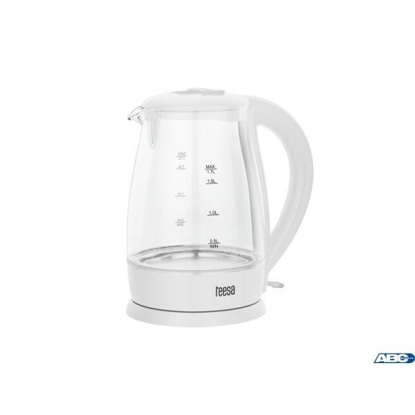 Czajnik elektryczny szklany TEESA 1.7L biały 2200W TSA1511W