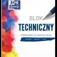 Blok techniczny OXFORD A4 10k 250G biały 400093199