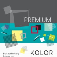 Blok techniczny PREMIUM kolorowy A4, 220g, 10 ark, Happy Color HA 3722 2030-09
