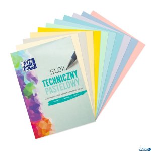 BLOK TECHNICZNY OXFORD A4 10K 225G KOLOR PASTEL 400166068