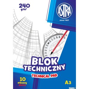 Blok techniczny ASTRAPAP A3 240g, 106119007