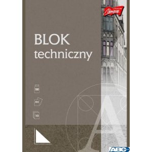 Blok techniczny A4 10 k. MIX