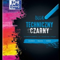 Blok techniczny OXFORD A3 10k 210G czarny 400093235