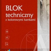 Blok techniczny kolor A4 10 kartek UNIPAP