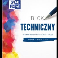 Blok techniczny OXFORD A3 10k 250G biały 400093232