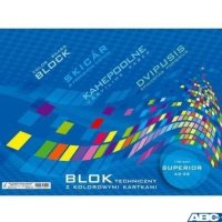 Blok techniczny kolorowy A3 10k KRESKA