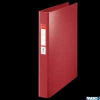 Segregator Esselte A4 z 4 kółkami, grzbiet 42 mm, bordowy, , 14464