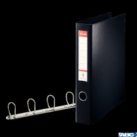 Segregator Esselte A4 Combi z 4 kółkami, 62 mm, czarny, , 82407