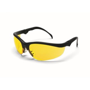 Okulary ochronne MCR Klondike Plus, żółte soczewki, czarne oprawki
