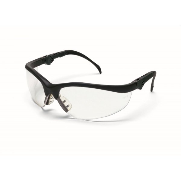 Okulary ochronne MCR Klondike Plus, bezbarwne soczewki, czarne oprawki