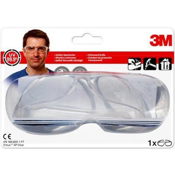 Okulary ochronne 3M Virtua AP, transparentne