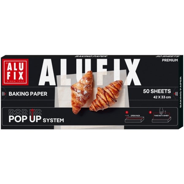 Papier do pieczenia ALUFIX, 33x42cm, 50 arkuszy