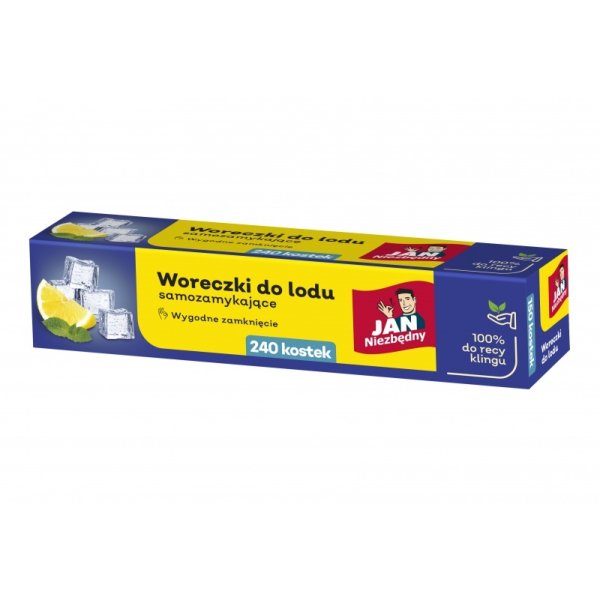 Woreczki do lodu JAN NIEZBĘDNY, pudełko 240 szt.