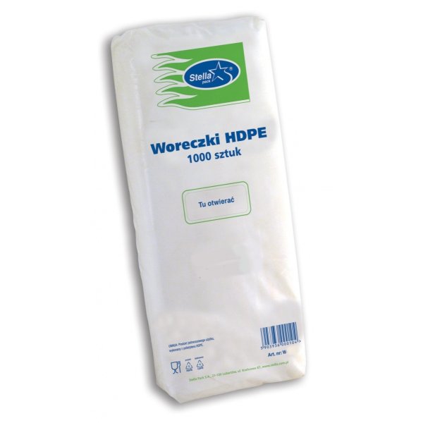 Woreczki STELLA, 14/4/32 cm, 1000 szt., bezbarwny