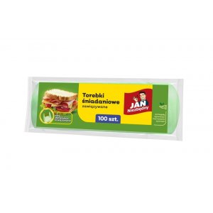 Torebki śniadaniowe JAN NIEZBĘDNY, zawiązywane, 100 szt.