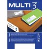 Etykiety uniwersalne MULTI 3, 97x67,7mm, prostokątne, białe 100 ark.
