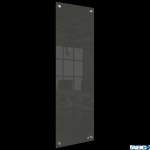 Mała podłużna szklana tablica suchościeralna Nobo Home 300x900mm, czarna 1915610