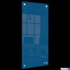 Mała podłużna szklana tablica suchościeralna Nobo Home 300x600mm, niebieska 1915607