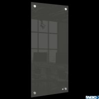 Mała podłużna szklana tablica suchościeralna Nobo Home 300x600mm, czarna 1915609
