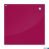 Tablica szklana magnetyczna 45x45cm czerwona 2X3 TSZ4545 R