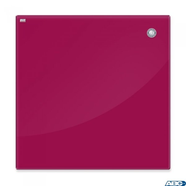 Tablica szklana magnetyczna 45x45cm czerwona 2X3 TSZ4545 R