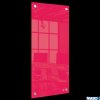 Mała podłużna szklana tablica suchościeralna Nobo Home 300x600mm, czerwona 1915605