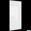 Mała podłużna szklana tablica suchościeralna Nobo Home 300x600mm, biała 1915603