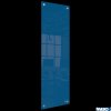 Mała podłużna szklana tablica suchościeralna Nobo Home 300x900mm, niebieska 1915608