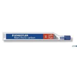 Grafity Mars micro carbon, 0.5 mm, na papier, tw. H, Staedtler S 250 05-H