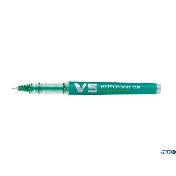Cienkopis V5 CARTRIGE SYSTEM 0.3mm zielony (10) PIBXC-V5-G-BG PILOT (X)