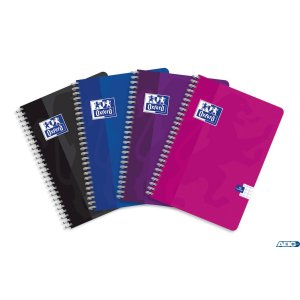 Kołonotatnik A4 kartek, kratka  /  tagi, STANDARD, OXFORD, 400107151