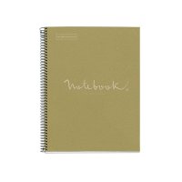 Kołonotatnik MIQUELRIUS NB-1 Emotions, A4, w kratkę, 80 kart., 80g, ekozielony