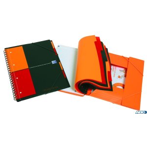 Kołonotatnik A4 80 kartek, linia  /  tagi, INTERNATIONAL ORGANISERBOOK, OXFORD, 100100462 (X)