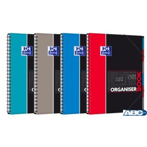 Kołonotatnik A4 80 kartek, kratka  /  tagi, STUDENT ORGANISERBOOK, OXFORD, 400019524