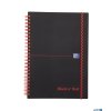 Kołonotatnik A5 70 kartek, linia  /  tagi, BLACK n RED, OXFORD, 400047655